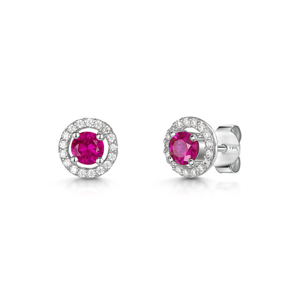 earring - kpe3074-RD cz