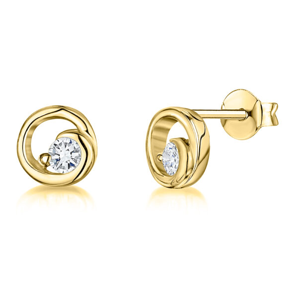 earrings - kpe2352-Yg