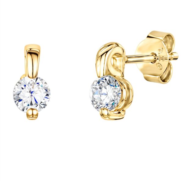 earrings - kpe2554-Yg